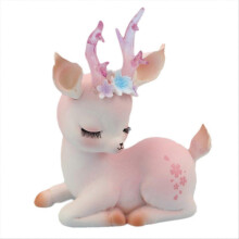 B Deer Miniature Deer Family Figures - Small Reindeer Statue Set
