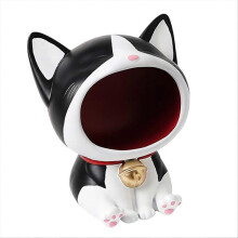 Cute Black Cat Statue for Candy Dish, Indoor Home Decor