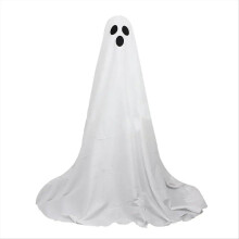 Halloween Ghost LED Light Up Creepy White Ghost Standing Decoration