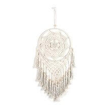 Handwoven Bohemian Cotton Rope Wall Hanging Farmhouse Decor for Apartment Bedroom Garden