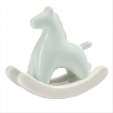 Ceramic Rocking Horse Home Decor, Modern Art Sculpture, C