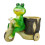 Frog Cart Pulling Decor, Animal Planter Pot, Funny Frog Statue for Balcony 1