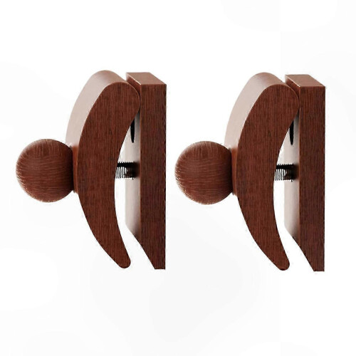 Wall Tapestry Hangers with Wooden Clips for Blankets and Rugs - 2 Pack Display Solution