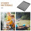 Fireplace Grate Rectangular Barbecue Grate Iron Firewood Grate for Outdoor Grilling 5