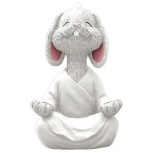 White Yoga Bonsai Desktop Ornaments for Living Room Garden Decoration