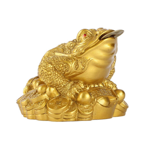 Optimized Title: Money Frog Feng Shui Charm for Prosperity - Mythical Creature