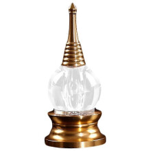 2025 Buddhist Decor Alloy Crystal Offering Tower Bodhi Pagoda Blessing Ornament