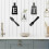 Cutting Board & Eat Sign Set Hanging Kitchen Art Fork Spoon Wall Decor, B 5