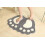 40 x 60 cm Non-Slip Absorbent Bath Mat - Gray, Large Foot Design, Creative Shape, Polyester 2