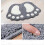 40 x 60 cm Non-Slip Absorbent Bath Mat - Gray, Large Foot Design, Creative Shape, Polyester 3