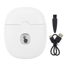 Coupe-ongles électrique automatique à 2 vitesses avec lumière LED et chargement USB, coupe-ongles sûr pour bébés, enfants et adultes, blanc