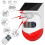 Solar Security Siren Light with Motion Sensor Remote Control IP67 Waterproof 120dB Outdoor Alarm 2