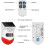 Solar Security Siren Light with Motion Sensor Remote Control IP67 Waterproof 120dB Outdoor Alarm 4