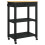 VidaXL vidaXL Kitchen Trolley MONZA Black 60 x 40 x 88.5 cm Solid Pine Wood 3