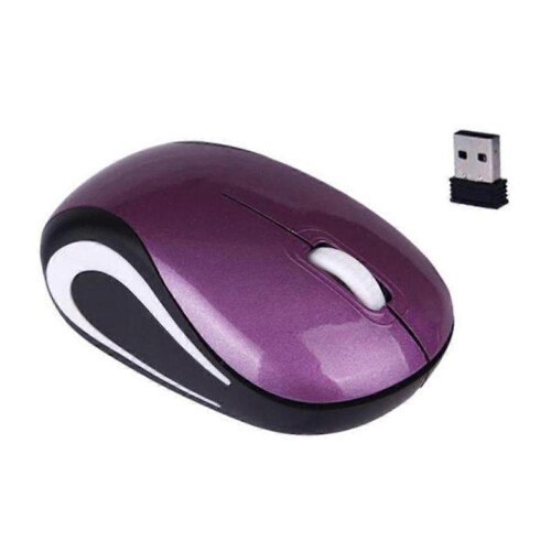 Wireless Mini Optical Mouse, 800/1200 Adjustable DPI, ABS Build, USB Receiver, Portable for Travel, PC Laptop Computer Use 1