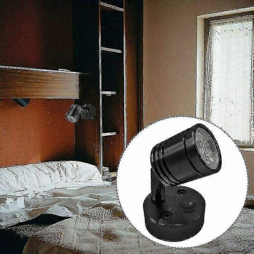 2 Pieces 12V LED Spot Reading Lamp Dimmable Wall Bedside Light for Motorhome Caravan 2