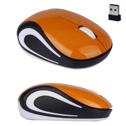 Wireless Mini Optical Mouse, 800/1200 Adjustable DPI, ABS Build, USB Receiver, Portable for Travel, PC Laptop Computer Use 2
