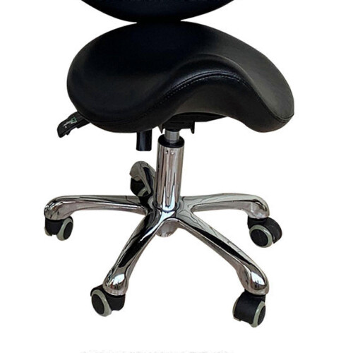Bar Stool Replacement Saddle Seat Top Compatible with Rolling Desk Chairs PU Black 1