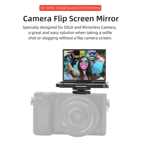 Camera Periscope Flip Mirror Screen Camera for DSLR and Mirrorless Cameras Selfie Vlogging Live Streaming for , 2