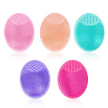 Brosse en silicone pour croûtes de lait bébé - Brosse de massage douce (Lot de 5, couleurs assorties)