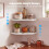 Levede 2 Pack Floating Corner Shelves Cable Cut-Out Wall Mounted Storage White 4