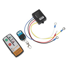Wireless Winch Remote Control Kit, DC 12V 24V, 50ft Operating Range, 434MHz, ABS Material, compatible with Truck ATV SUV