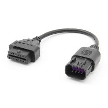 8-pins naar 16-pins OBD2-diagnosekabeladapter compatibel met Polaris RZR XP1000, General en Sportsman ATV's, ABS zwart
