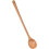 Cuchara de madera con mango ergonómico extendido para preparar sopas, salsas y café. 2