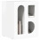 VidaXL vidaXL Bedside Table 2 pcs High Gloss White 40 x 35 x 50 cm 5
