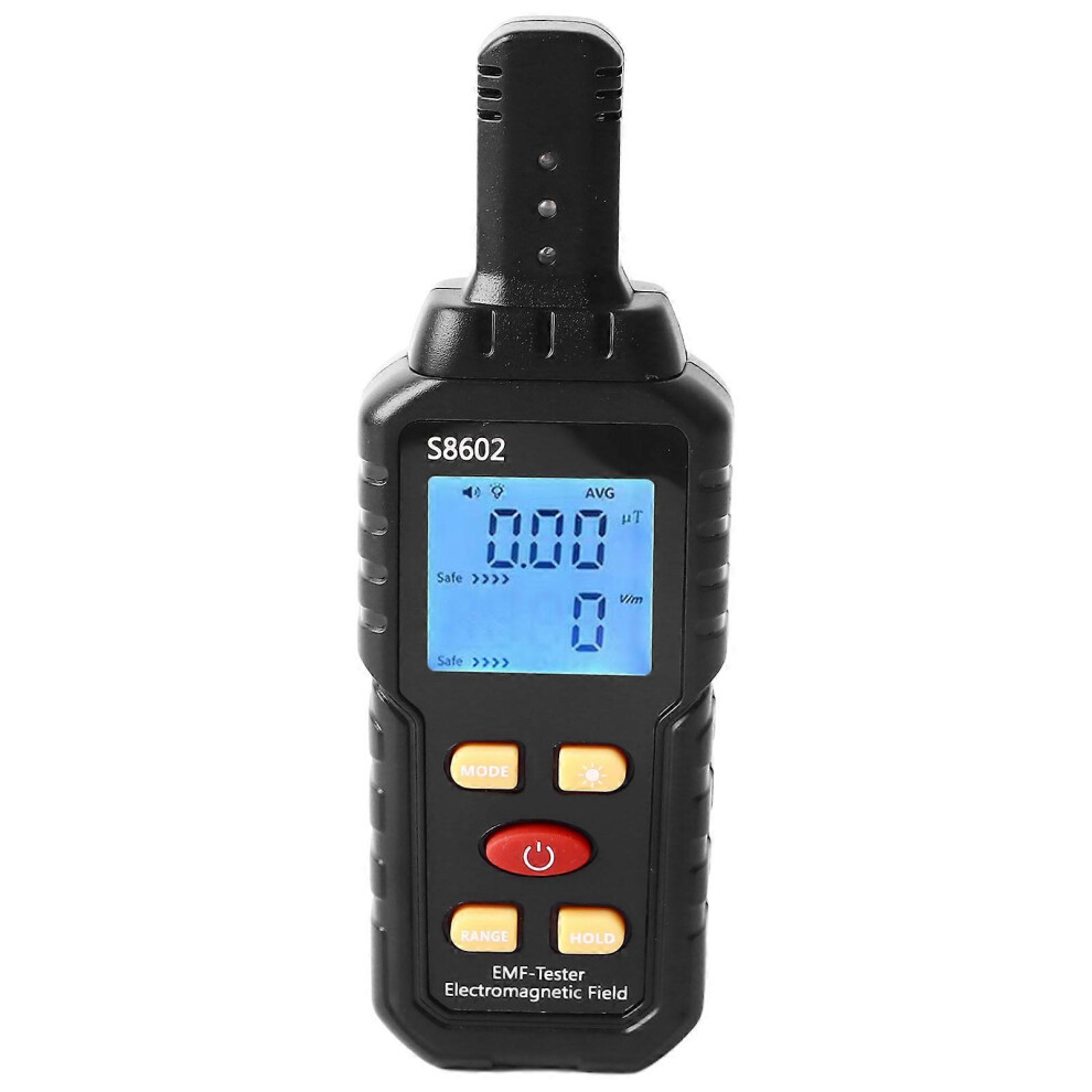Rankomu Electromagnetic Radiation Tester, Detects Electric Field Magnetic Field Temperature, Lcd Digital Emf Meter For Home Environment Monitoring 6901168282229