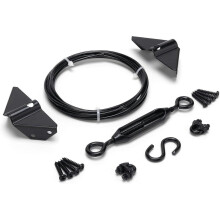 Sankins Anti-Sag Gate Support Cable Kit for Wooden Fence, Stainless Steel Cable Turnbuckle