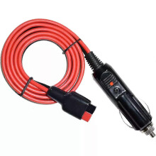 Adaptador Extensión Enchufe Mechero Coche Compatible con Anderson PowerPole, Cable 14AWG 95cm Fusible 15A Indicador LED
