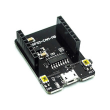 ESP32-CAM Base Plate, Black PC Board for ESP32-CAM Development Board, for IoT Surveillance and Remote Monitoring