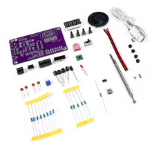 Multifunction Radio DIY Kit 87-108MHz FM Adjustable Radio DIY Module LED Digital Display Volume Adjustable No Shell