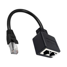 RJ45 1 uros - 2 naaras Ethernet-jakokaapeli, tinattu kuparijohto, yhteensopiva Cat7/6/5/5e:n kanssa, kotitoimiston verkkoyhteyteen