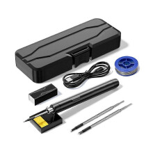 Kannettava USB-juotoskolvi, kynätyökalu, 5 V, 10 W, ladattava, telineellä ja 3 kärjellä