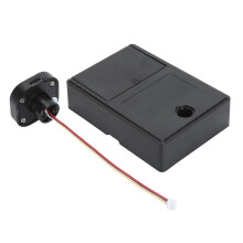 Fingerprint Drawer Lock, Keyless Biometric Recognition, ABS and Stainless Steel, 115g, for Hidden Home Office Drawer Wardrobe Cabinet