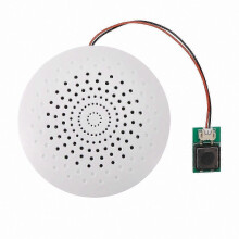 Rechargeable USB Sound Module JR1652, 8MB Storage MP3 Playback, Recording Function, Keyboard Control, White Plastic PCB B Version