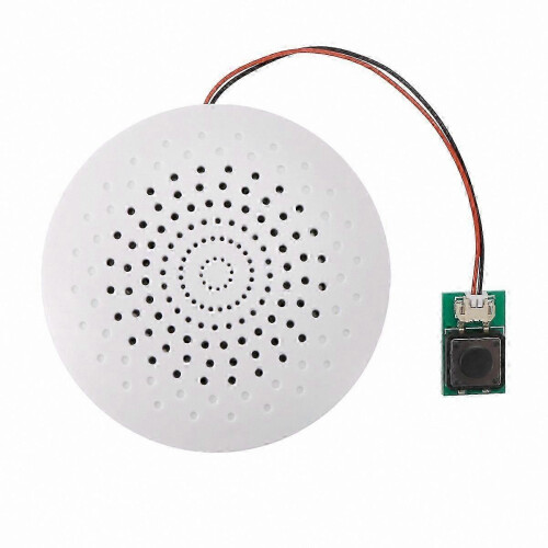Rechargeable USB Sound Module JR1652, 8MB Storage MP3 Playback, Recording Function, Keyboard Control, White Plastic PCB B Version