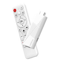 TV-tikku, jossa Android 14, Rockchip 3518, 4K UHD HDR, WiFi 6, Bluetooth 5.4, ääniavustaja ja mediasoitin