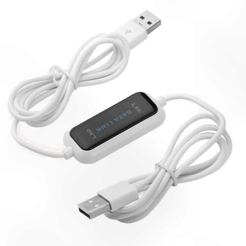 USB PC to PC Data Transfer Cable for File Synchronisation, Plug and Play, 1.5m, Copper Wire