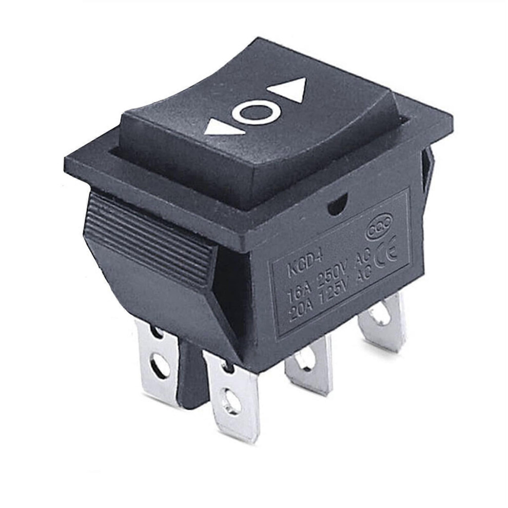 Rocker Toggle Switch Kcd4 On-Off-On Illuminated 16A 250V 20A 125V Metal Mounting 6901168281871