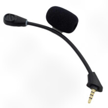 Microfono di ricambio compatibile con le cuffie da gioco wireless HyperX Cloud Alpha, con cancellazione del rumore e asta flessibile.