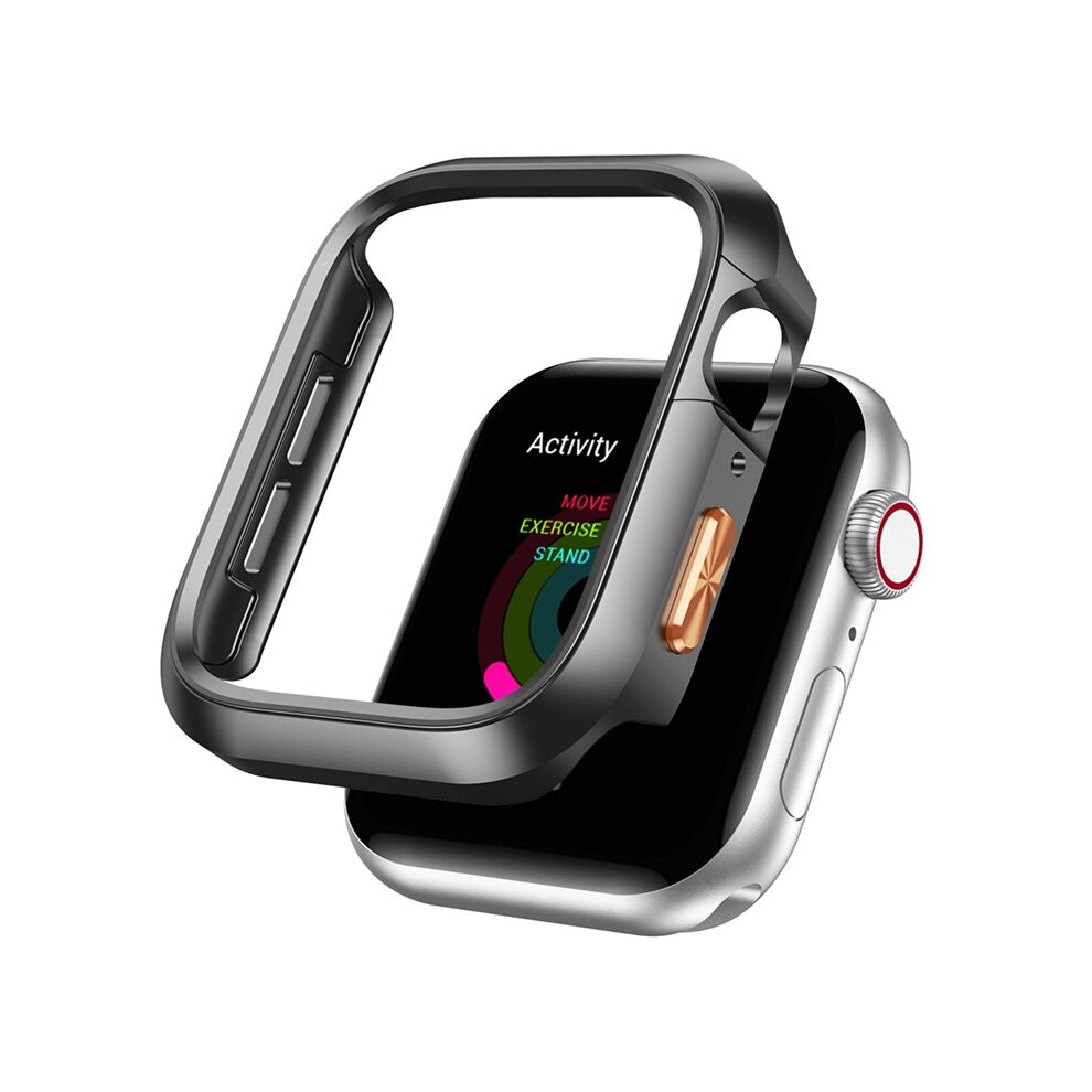 Metal Frame Case For Watch Series, Shockproof Protective Bumper Cover, Compatible For Watch 44Mm Black 4711358606726
