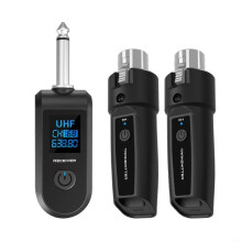 Wireless Microphone System with UHF XLR Adapter Kit, 550-574MHz, 20 Channels, 3050m Range