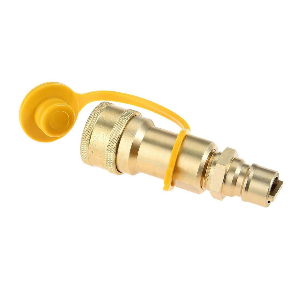 Automatic Shutoff Gas Quick Release Couplers, 1/2 Inch Solid Brass Connectors, Compatible With Propane Natural Gas Appliances 6901168310830