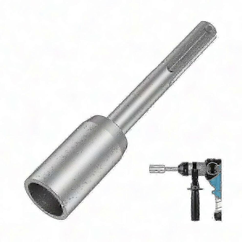 Ground Rod Driver, 30Mm Inner Diameter 200Mm Length Alloy Steel, Compatible With Sds-Max System Rotary Hammers, For Grounding Rod Installation 6901168322093