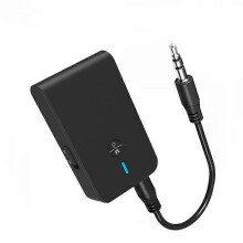 BT-6 2-in-1 Bluetooth 5.0 -äänivastaanotin-lähetin, 3,5 mm:n AUX-sovitin, 10 m Bluetooth-kantama, 260 mAh:n sisäänrakennettu akku