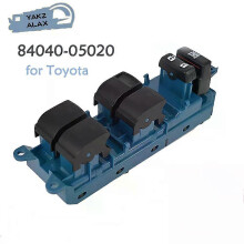 Elektrischer Fensterheberschalter vorne links, passend für Toyota Avensis Verso (2009–2018), OEM-Teilenummer 84040-05020, Material: ABS