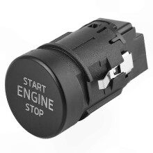 Start-Stopp-Knopf für Skoda Karoq, Kodiaq, Superb, Octavia und Scala (2015–2021), ABS, Schwarz, ersetzt OE 3V0905217 und 3V0905217A